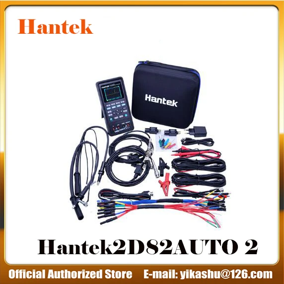 Hantek2D82AUTO 2 Hantek 2D82 Ручной цифровой осциллограф автоматический мультиметр 4 в 1 2 канала 80 МГц Автомобильный источник сигнала Диагностика 250 мс - Цвет: Hantek2D82AUTO 2