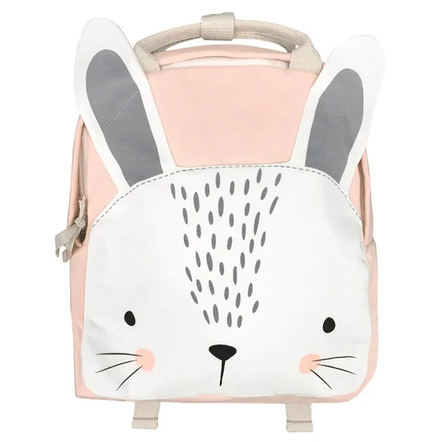 Cartoon Rabbit Plush Backpack Large Stuffed Animals Doll Backpack For Baby Kids Cute Schoolbag Rabbit Butterfly Lion Print Bag