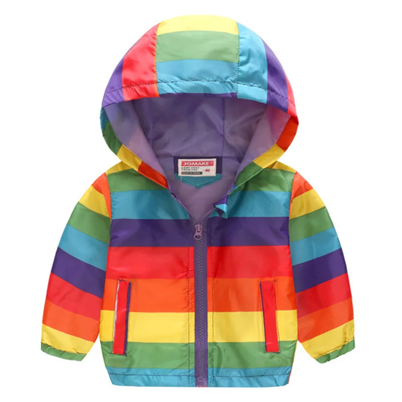 Детская ветровка с капюшоном для мальчиков и девочек весна осень 2019|Куртки