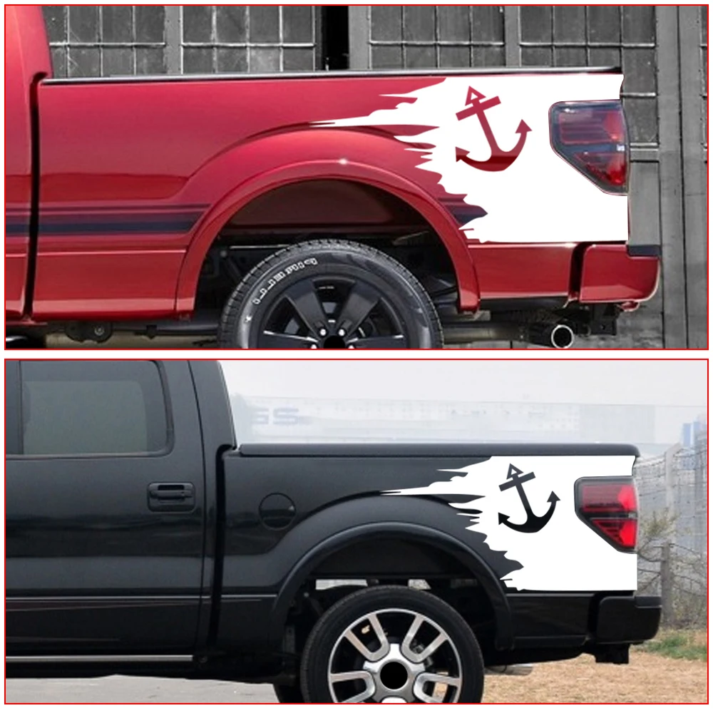 Автомобильная наклейка для пикапа грузовика контейнера боковые полосы комплект