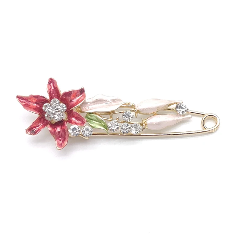 

PD BROOCH Exquisite Fashion High-end Flower Pin Brooch Clearance Low Price Processing Jewelry Enamel Pin