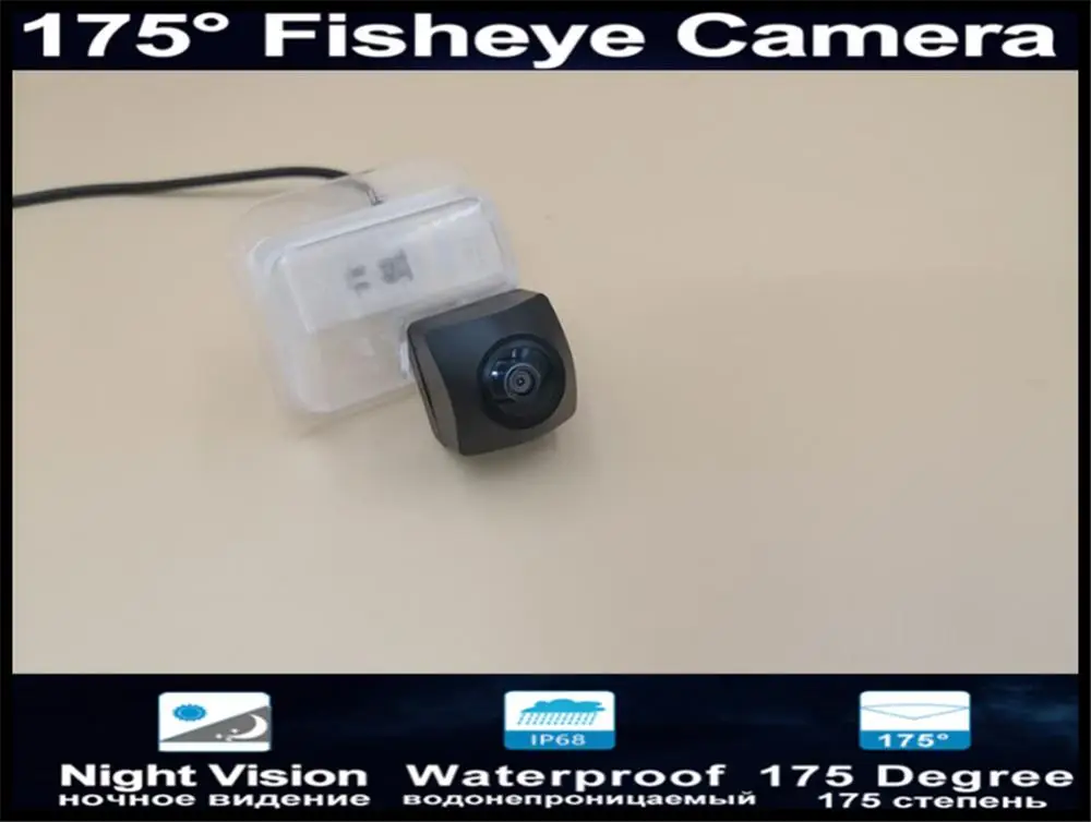 Автомобильная камера заднего вида с объективом рыбий глаз 175 градусов 1080P для Mazda 3