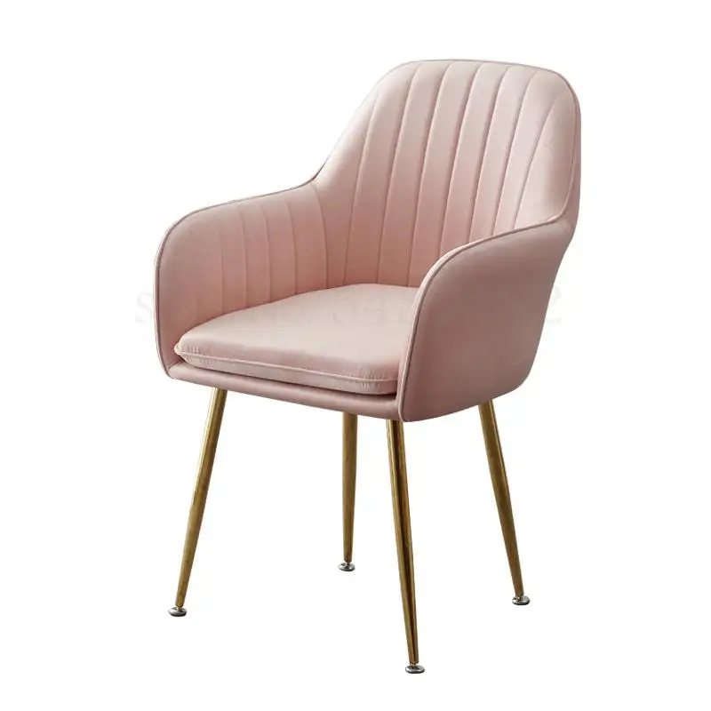 Скандинавский красный стул для макияжа ins net простое настольное кресло обеденное