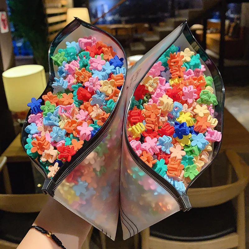 

Clearance promotion hairpin 2020 new color flower hairpin grab clip wind clip candy color clip headdress, hairpin