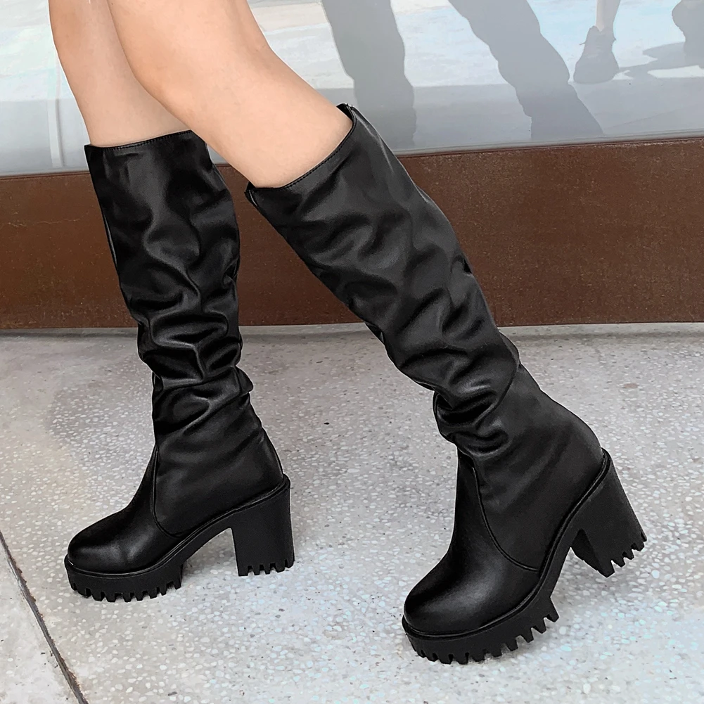 

Sarairis 2021 New Arrivals Solid Brand Design Comfy INS Dropship Boots Woman Shoes non-slip Trendy British Style Cool Boot Lady