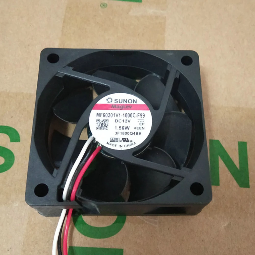 Для Sunon MF60201V1 1000C F99 DC 12V 1 56 W 3 провода 60x60x20 мм 6 см 6020 охлаждающий вентилятор|Кулеры и