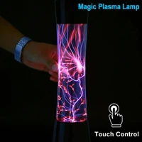 magic plasma ball lamp touch sensor slim waist night light 220v eu plasma sphere lightning electrostatic ball desktop home decor
