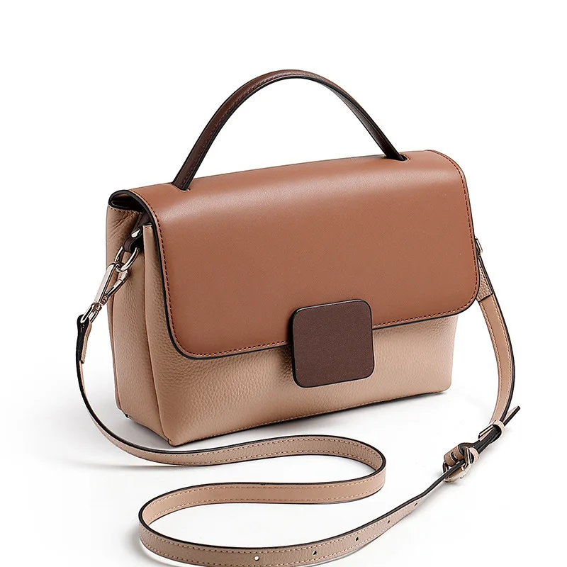 

Fashion 2021 Women Bags Top Quality Genuine Leather Shoulder Bags Cow Leather Small Square Phone Crossbody Bag for Women