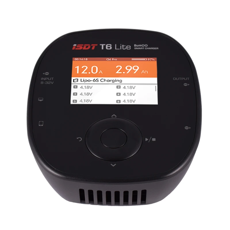 ISDT T6 Lite 600 Вт 25A DC 8-32 В интеллектуальное умное зарядное устройство для баланса