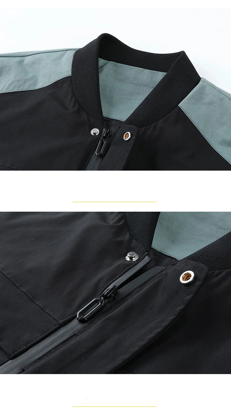 

Men Streetwear Jacket Patchwork Fashion Zipper Jackets Male Hip hop motorcycle Casual Slim Fit coat Mens Outerwear Plus Size 4XL