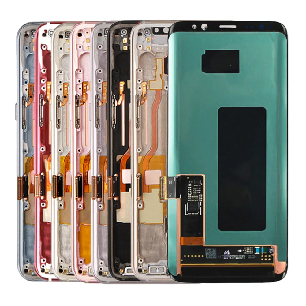 Оригинальный ЖК-дисплей S8 Plus для Samsung Galaxy дисплей с рамкой G950F G955F ЖК-экран