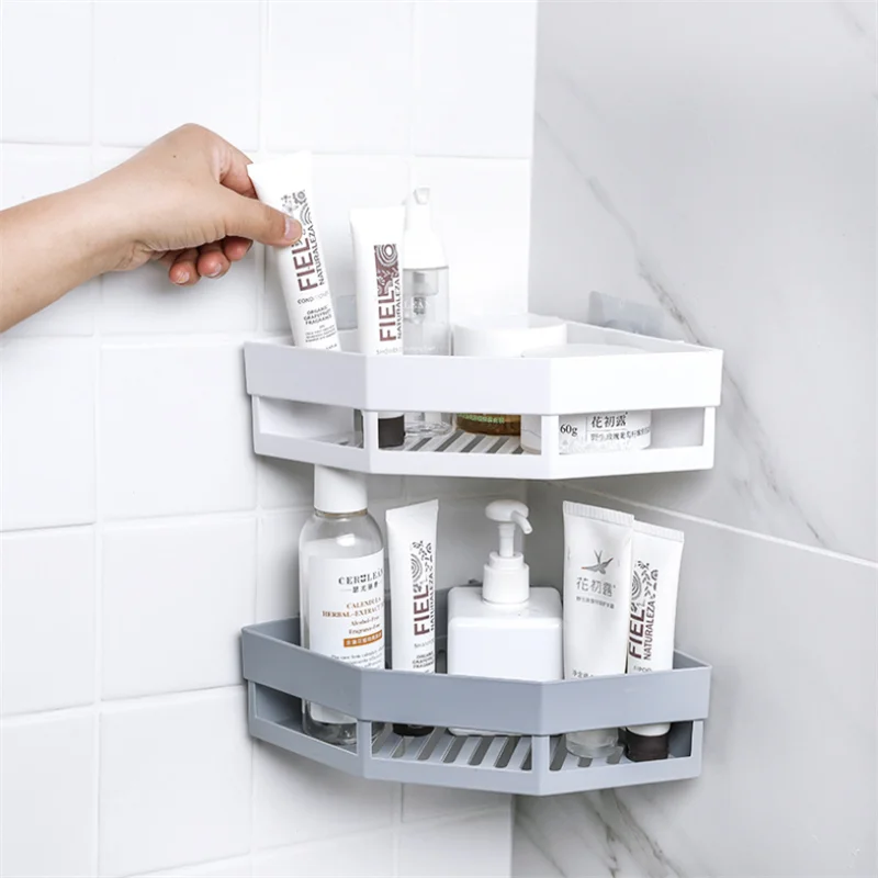 3 цвета присоска угловая полка для душа Ванная комната шампунь держатель полки