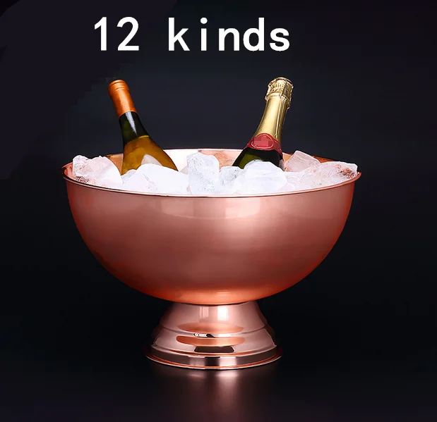 304 нержавеющая сталь голова оленя ушное Золото Серебро большое ведро для льда