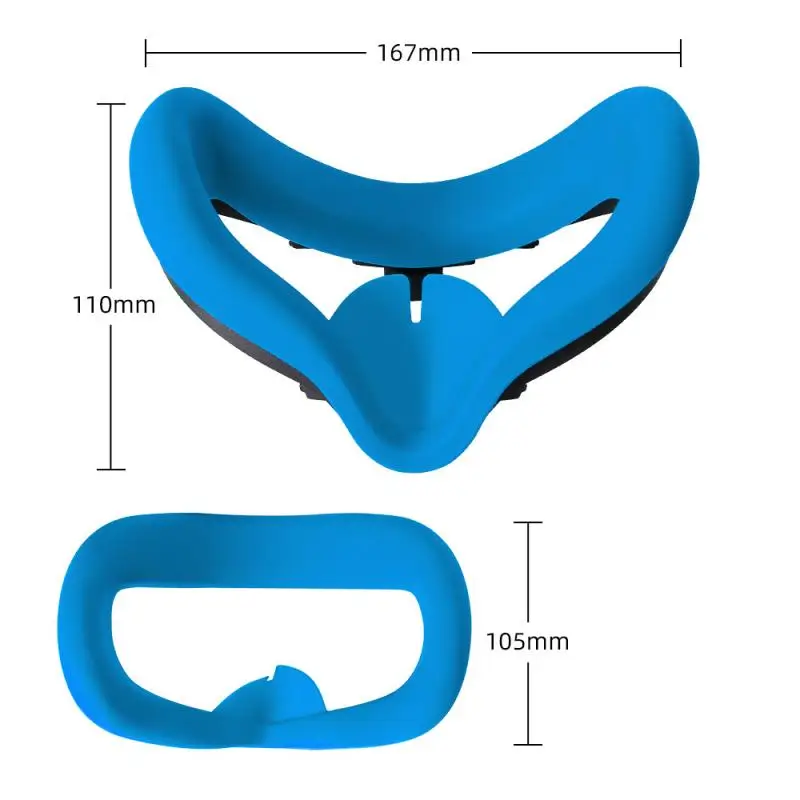 

VR/AR Glasses Accessories 2021 Silicone Eye Mask Cover Pad For Oculus Quest 2 VR Glasses Accessories US VR/AR Glasses