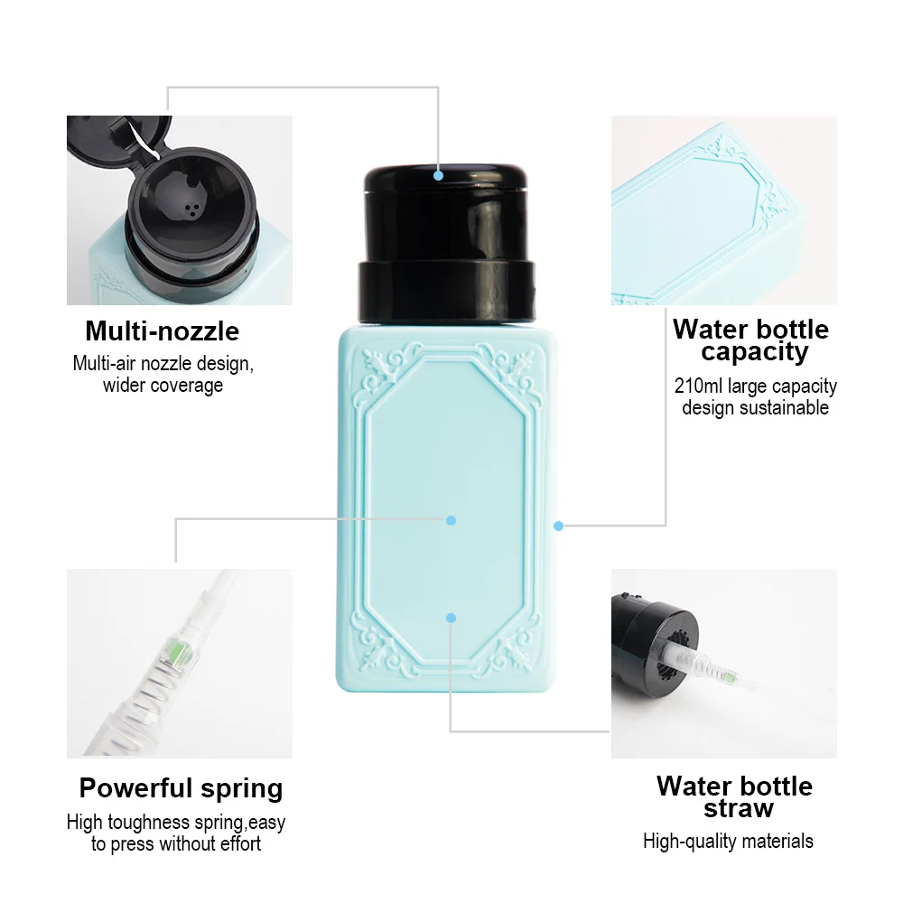 210 мл Одежда высшего Качества Пустой дозатор жидкость для снятия лака Бутылка