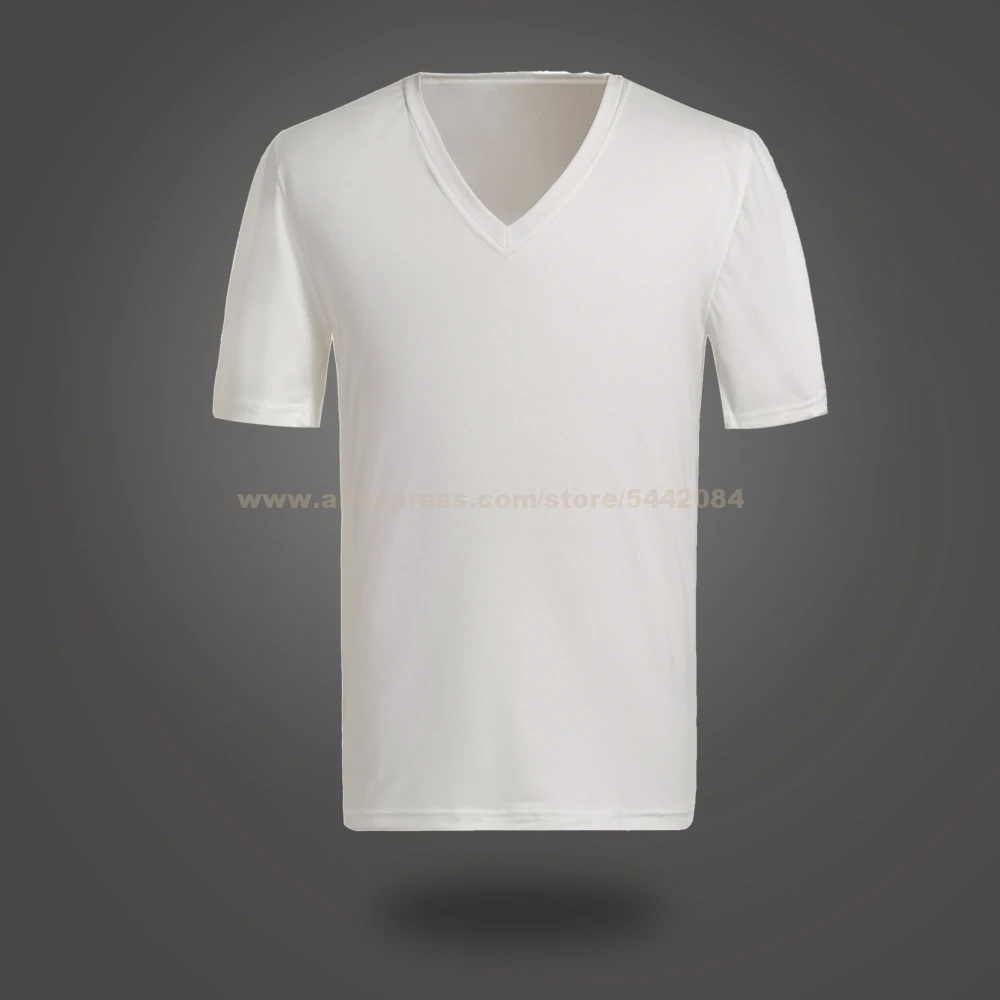 MJ Michael Jackson Billie Jean Preformance White V Collar T-shirt/VV T-shirt Party Costume Cosplay Prop Collection | Тематическая