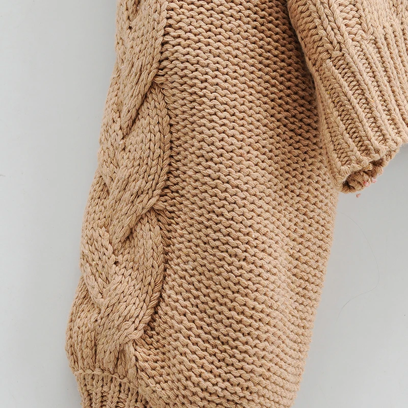 Кардиган женский вязаный с V-образным вырезом рукавами-фонариками - купить по