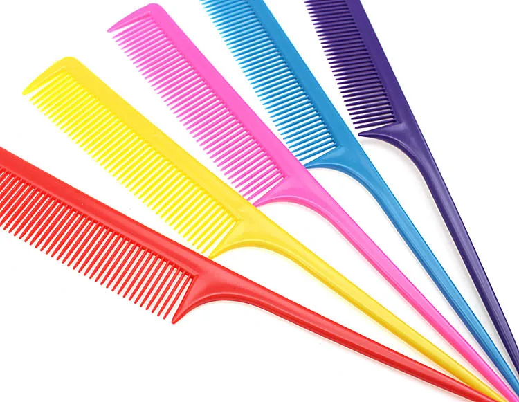 Профессиональная пластиковая расческа для волос с Острым Хвостом термостойкая