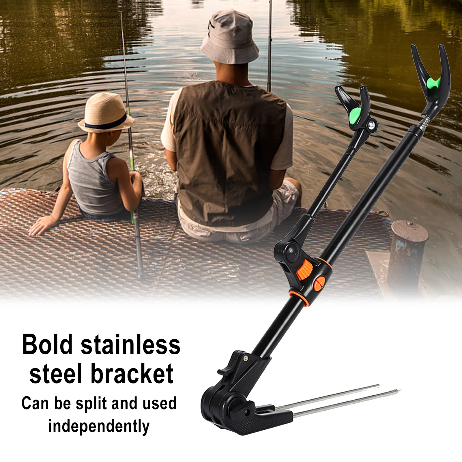 

Fishing Holder Dual-purpose Thickened Foldable Fishing Rod Bracket Dropshipping