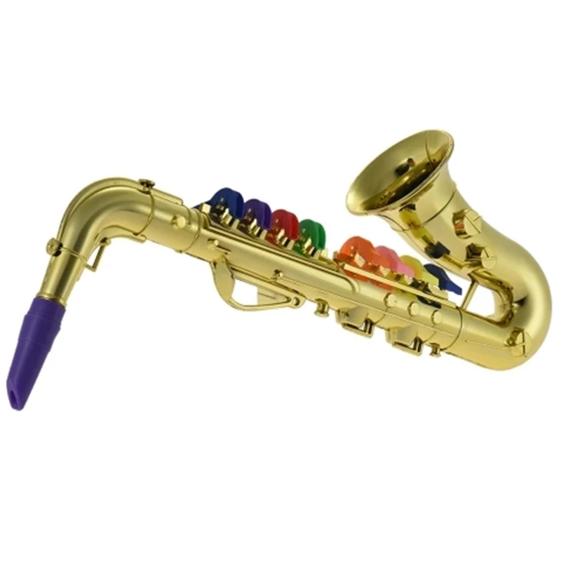Бренд iPiggy саксофон Sax Игрушка музыкальный инструмент подарок с 8 цветными