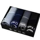 Трусы-брифы мужские 3 шт.Лот, хлопковое нижнее белье, бамбуковое волокно, пикантные трусы-бикини, Лидер продаж, 2021