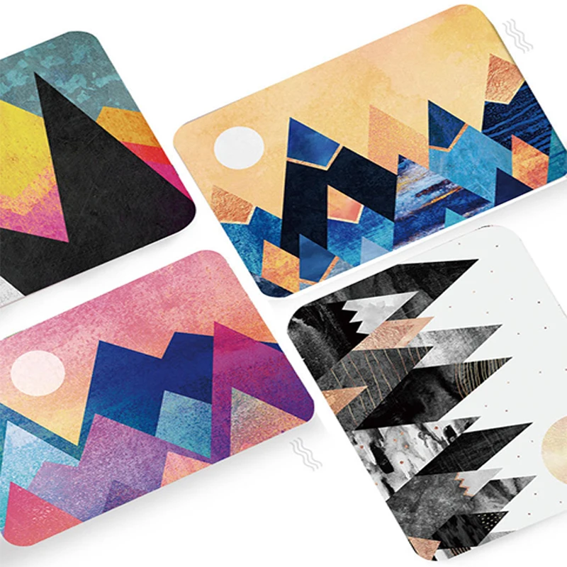 Абстрактный напольный коврик для входной двери противоскользящий дверной