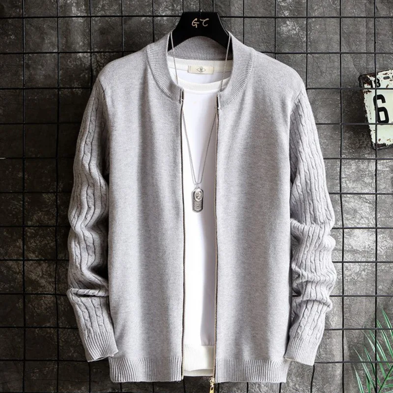 Кардиган Свитер мужское трикотажное пальто весенние и осенние трендовые топы