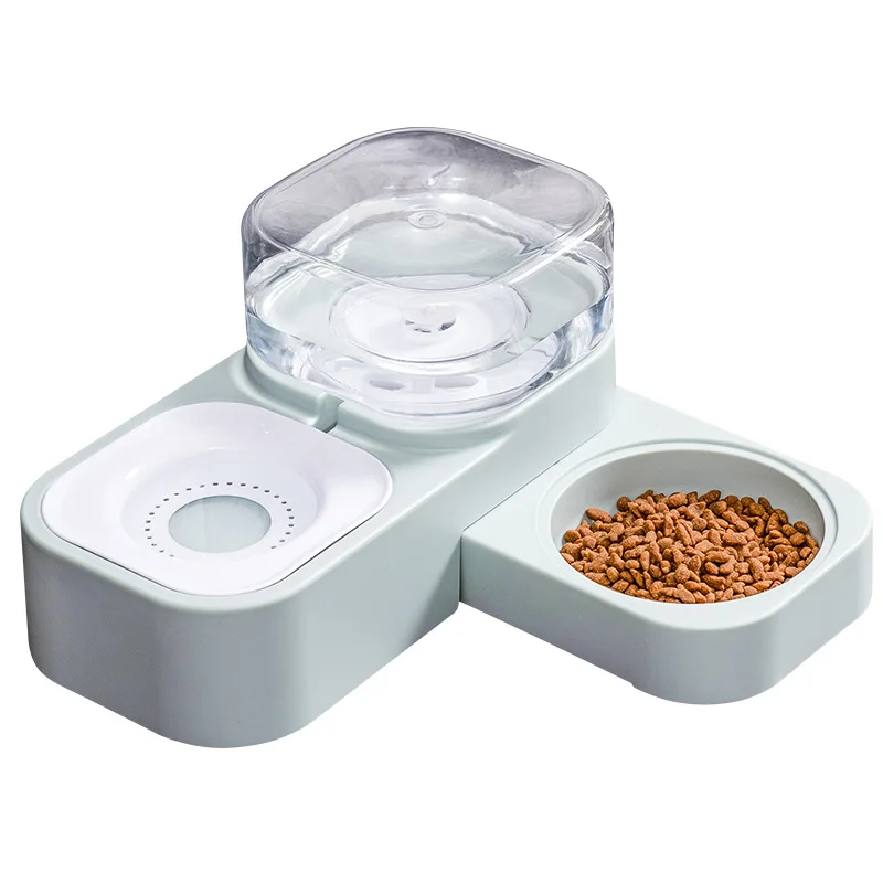 

Pet Cat Bowl Puppy Feeding Drinker Automatic Feeder for Dogs and Cats Water Fountain Indoor Kitten Drinking Waterer 1.5L