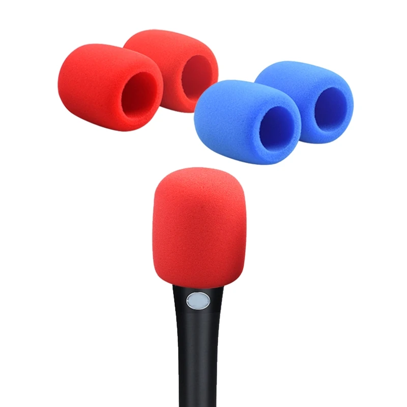

10 шт. толстые ручные сценические микрофоны пена для ветрового стекла высокоэластичный материал микрофон пены крышки для ветрового стекла р...