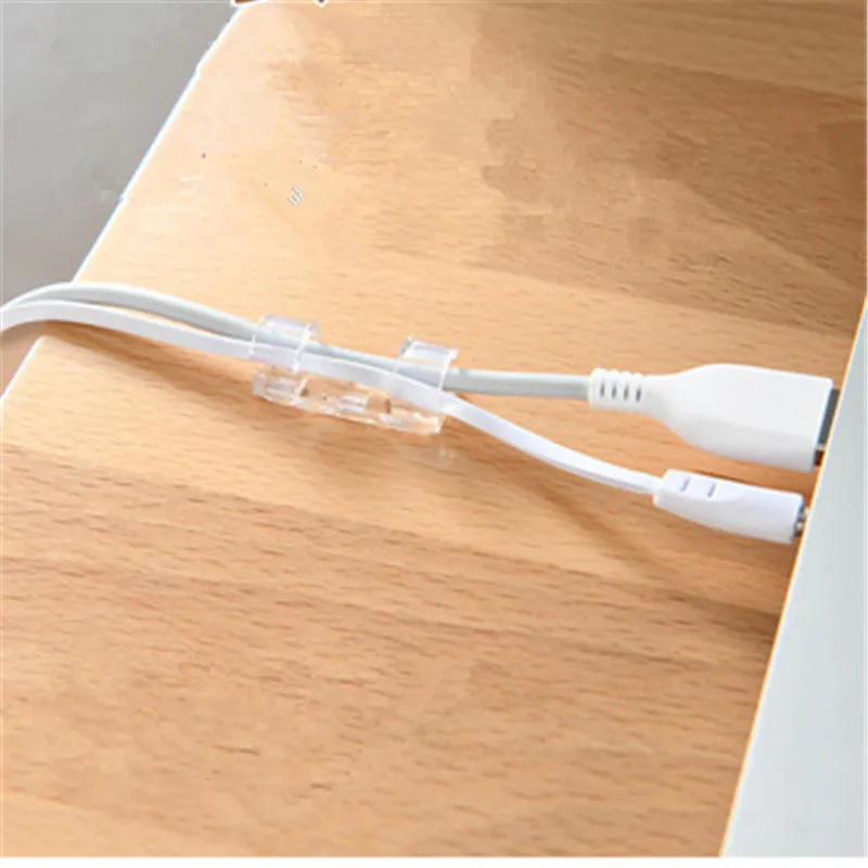 

20pcs Wire Cable Management Organizer Desktop Workstation Cord Clips Management Holder Data Telephone Line Cable Winder Sleeve