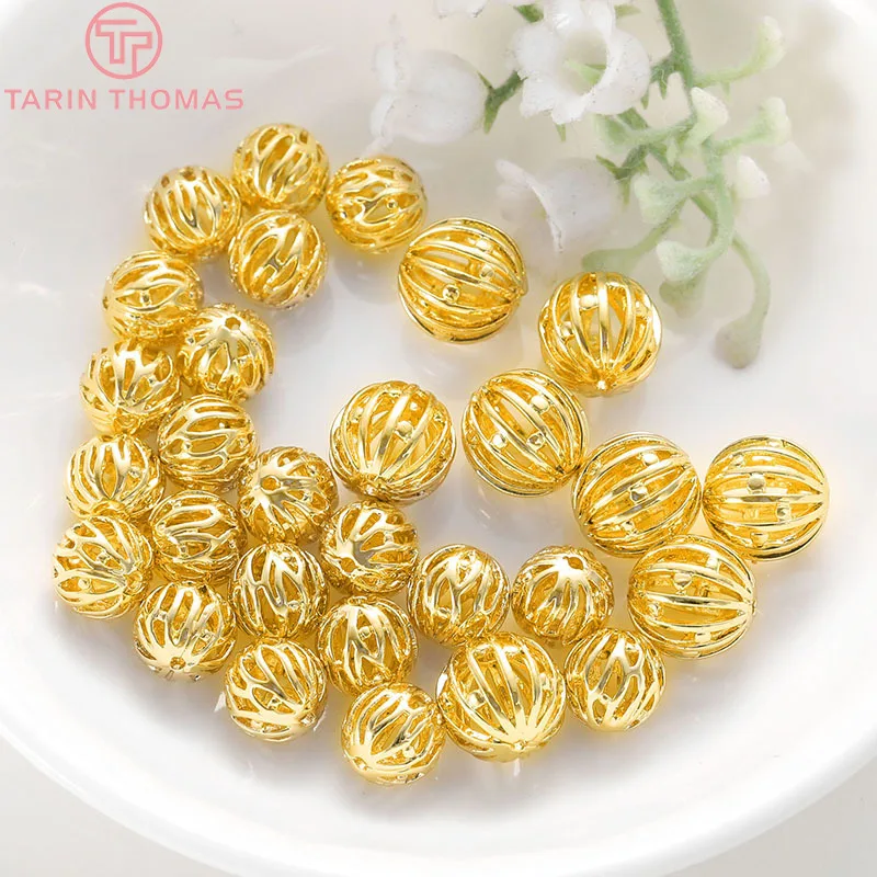 10 шт. бусины для браслета 8 мм мм|spacer beads|brass spacer beadsbrass |