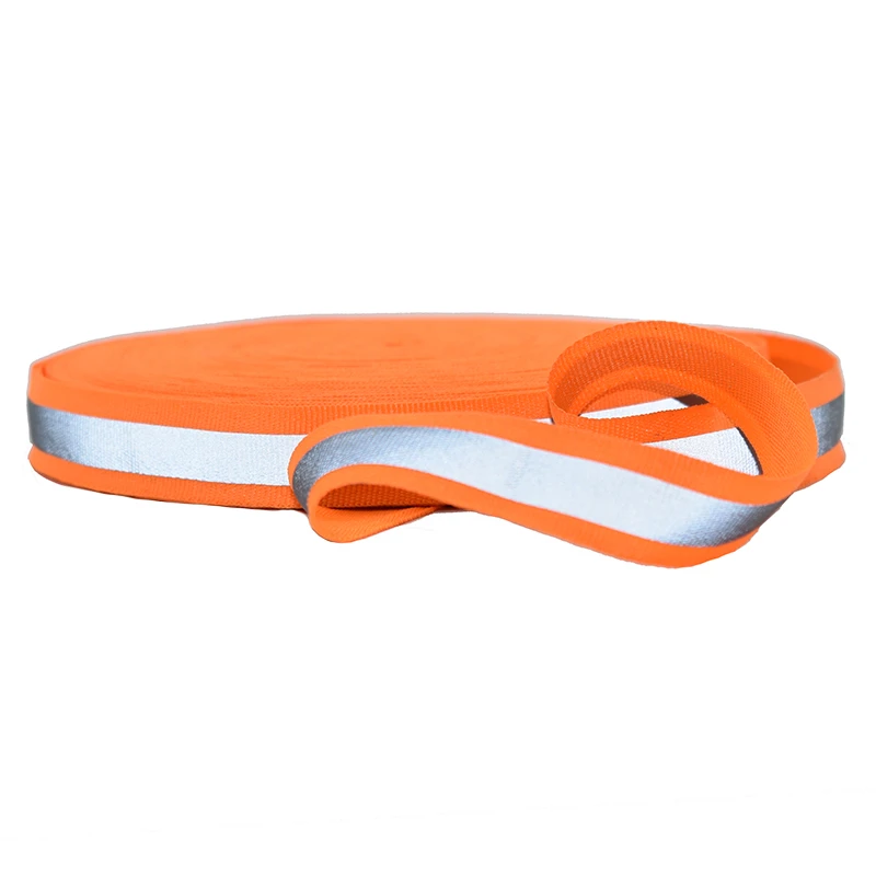 Светоотражающая тесьма 1 метр ткачество окантовка метчики предупреждающая лента