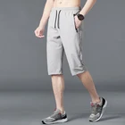 Шорты-бермуды мужские из тонкого нейлона, длина 34, летние, быстросохнущие, черные, для пляжа, 2021