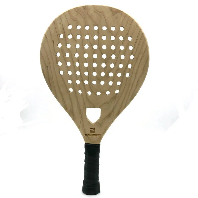 1PC Professional Wooden Carbon Fiber Padel Pick Racket Carbon Fiber Beach Tennis Racquet Accessories Parts