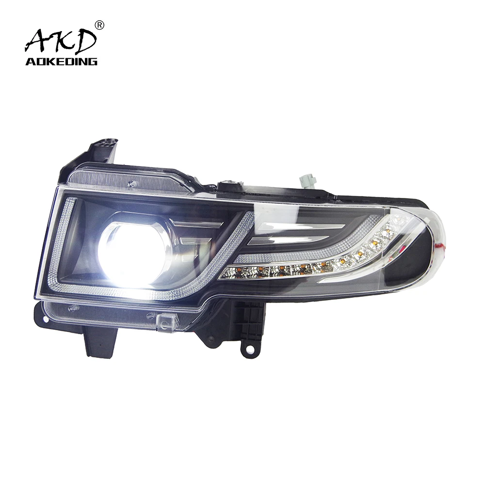 

Фара головного света AKD для Toyota FJ Cruiser, светодиодный ные фары 2004-2016, фары FJ Cruiser DRL, сигнал поворота, дальний свет, проектор Angel Eye