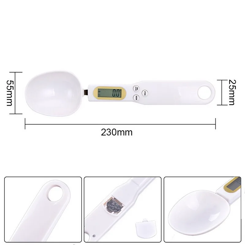 

LCD Digital Kitchen Scale Electronic Cooking Food Weight Measuring Spoon 500g 0.1g Coffee Tea Sugar Spoon Scale Kitchen Tools