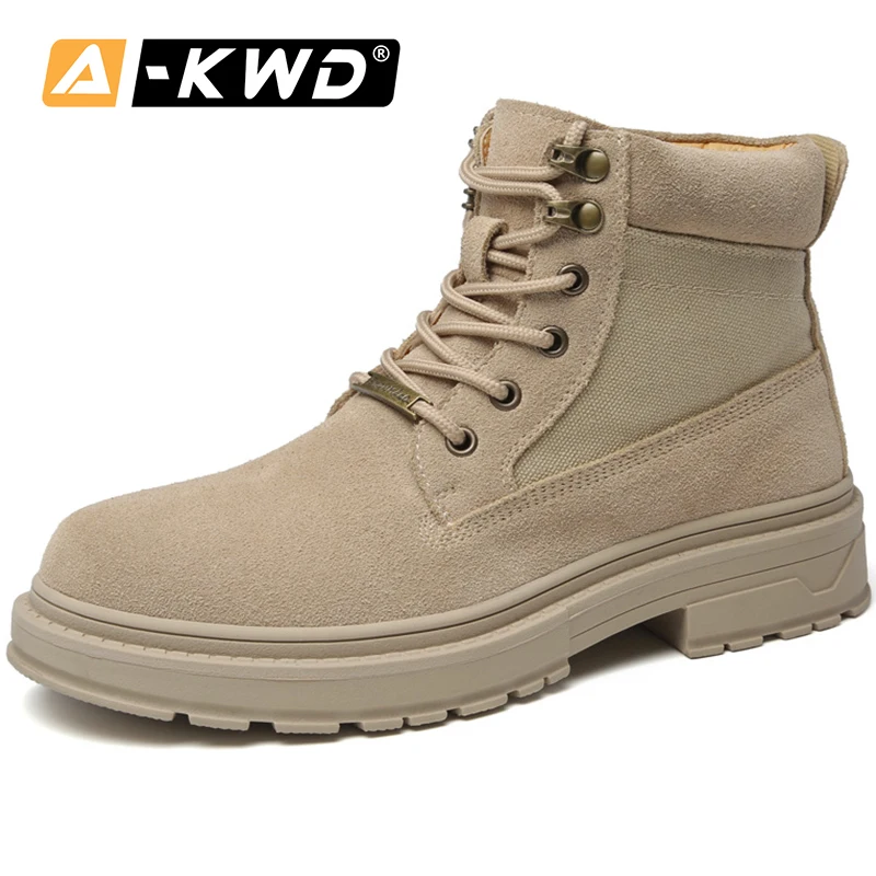 Модная рабочая обувь мужские защитные зимние ботинки мужская кроссовки высокие