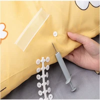 quilt holder sewing pins home quilt cover bed sofa slipcover anti slip buckle soft silicone invisible safety pin accessories
