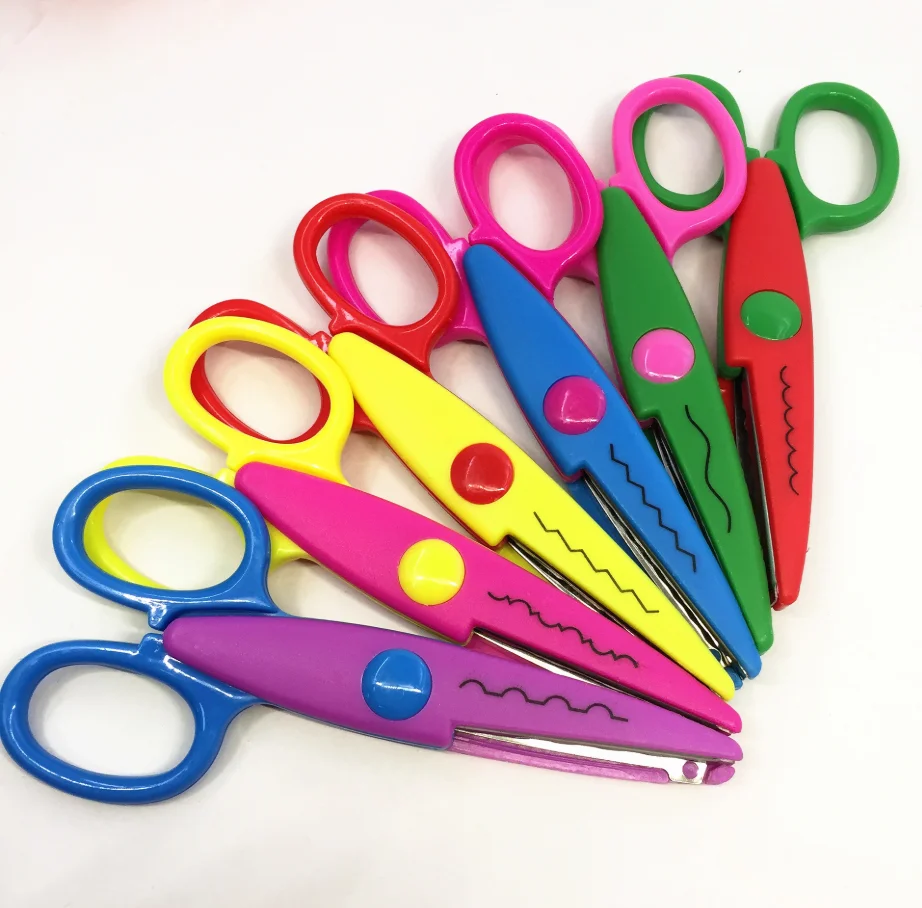 5 дюймов детская ремесло ножницы для резки бумажный альбом волнистые зигзаг с