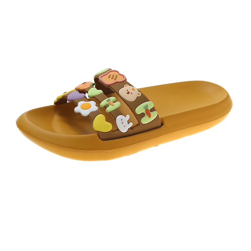 

Shoes Ladies' Slippers Low Luxury Slides Slipers Women Designer Massage Flat Summer 2021 Rome PU Basic Fashion Female Shoes Slip