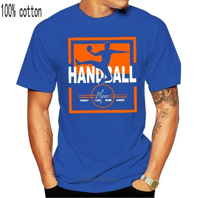 

New Personality Handball Tshirt Man 100% Cotton Crew Neck Leisure T-Shirt Man Oversize S-5xl Solid Color Pop Top Tee