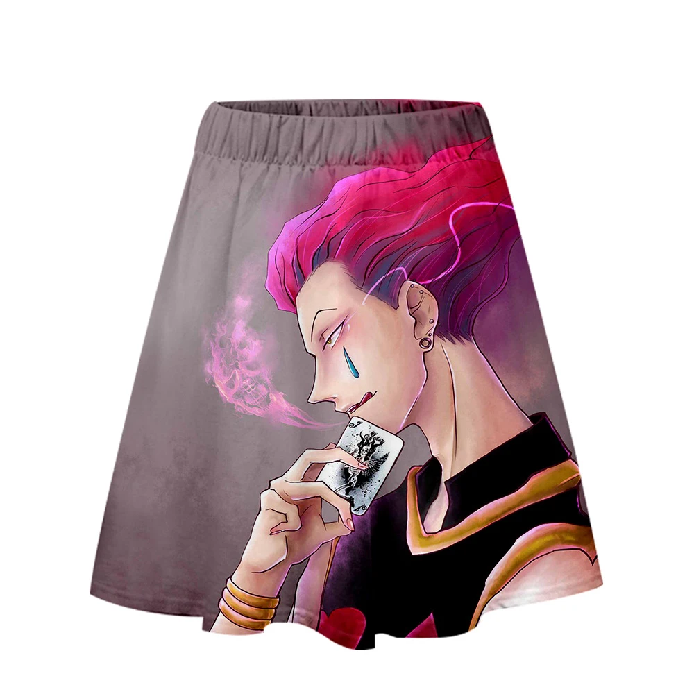 Хисока 3D юбка с принтом женское летнее платье сексуальная одежда на каждый день