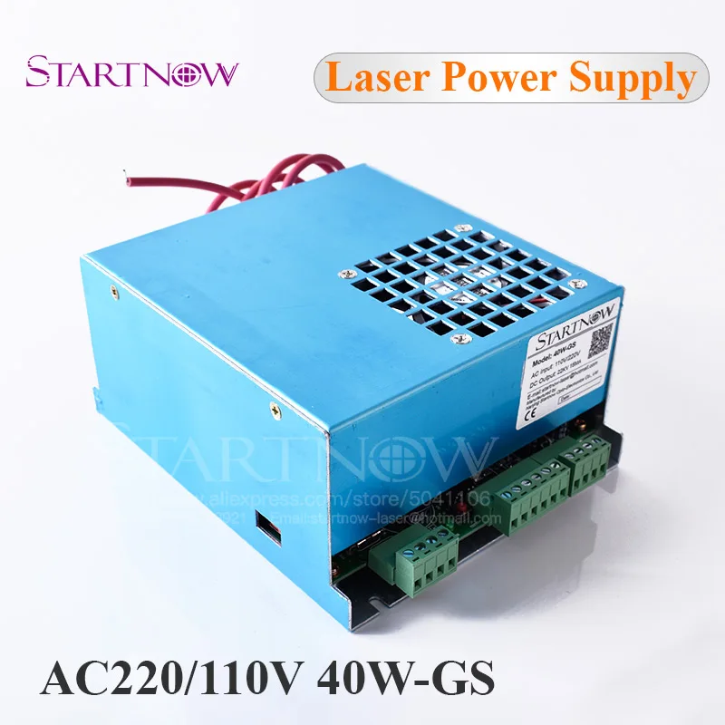 40W-GS MYJG-40 PSU Co2 лазерный источник 110 В 220 В Универсальный 25 Вт 30 Вт Co2 лазерный источник питания 40 Вт для лазерной резки маркировочная машина