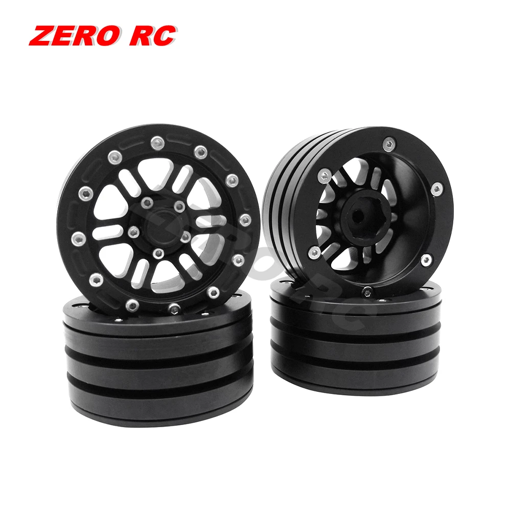 4 шт. полностью металлические колеса для внедорожника ROCK CRAWLER 1 9 Beadlock 1/10 AXIAL SCX10 II