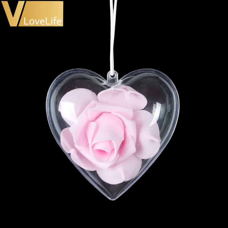 10 шт./лот рождественские украшения прозрачные пластиковые шарики Рождественское