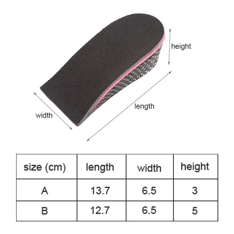 Стелька для увеличения роста с памятью формы Удобные стельки дышащая колодка