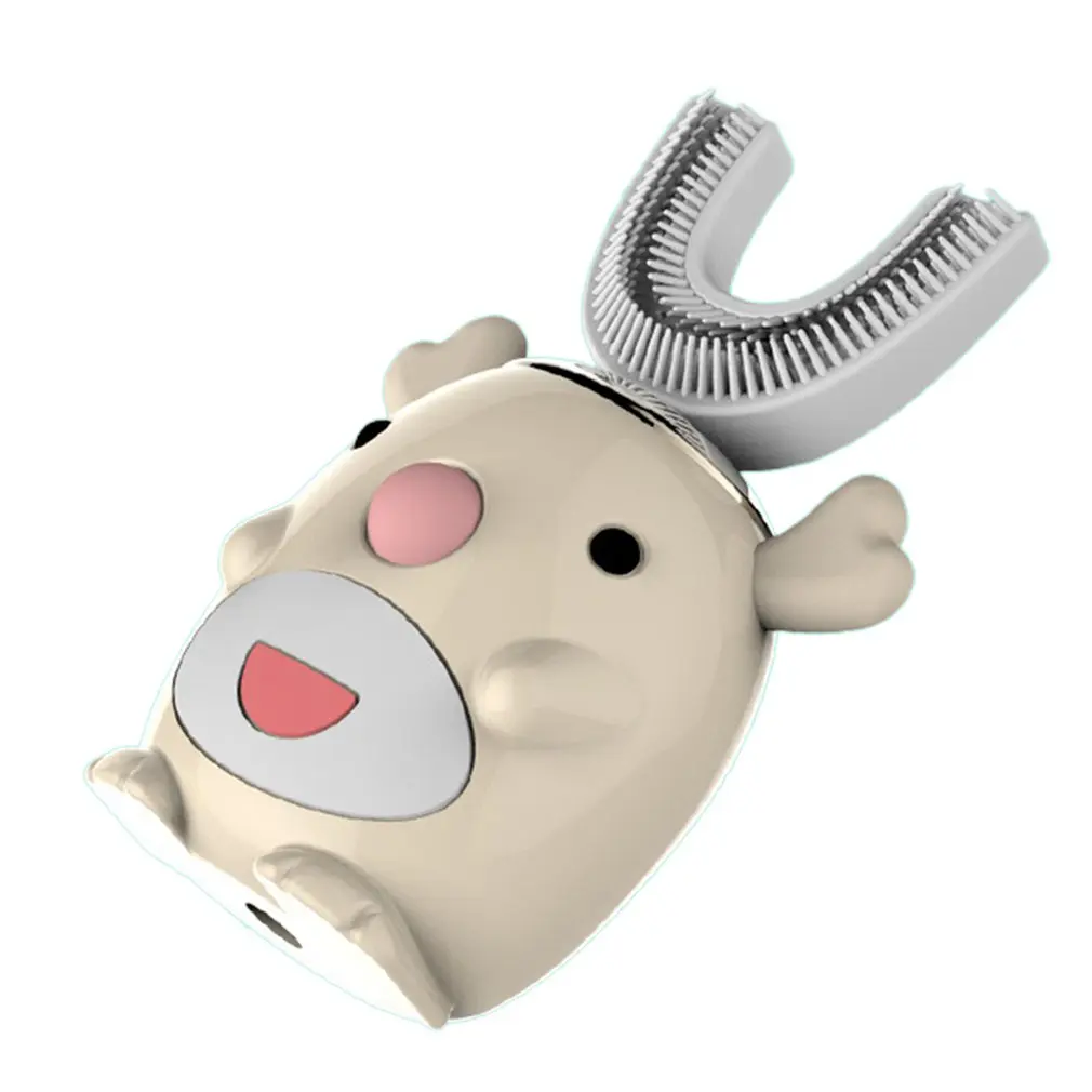 

Smart 360 Degrees U Shaped Electric Toothbrush Kids Silicon Automatic Ultrasonic Teeth Tooth Brush Cartoon Pattern