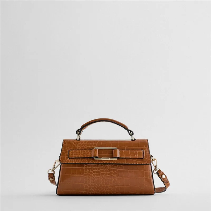 

Fashion Crocodile Women Handbags Design Brand Shoulder Bags Luxury Pu Leather Crossbody Messenger Bag Lady Small Flap Purse 2021