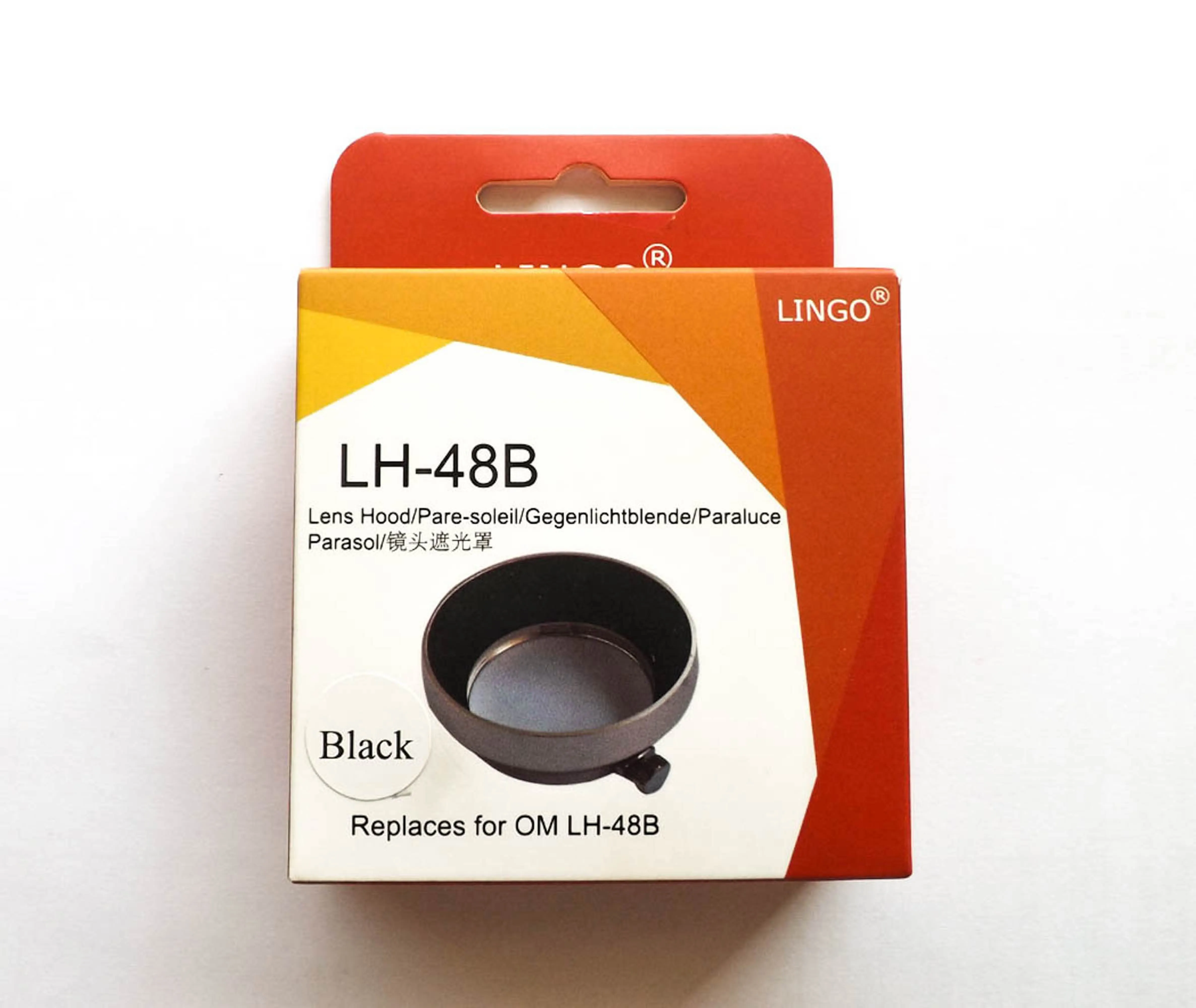 Металлическая бленда LH-48B для Olympus M. ZUIKO DIGITAL 17mm f1.8 Black