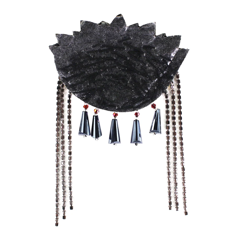 Глазные нашивки Стразы бисером мотивы Кристалл бахрома металлическая